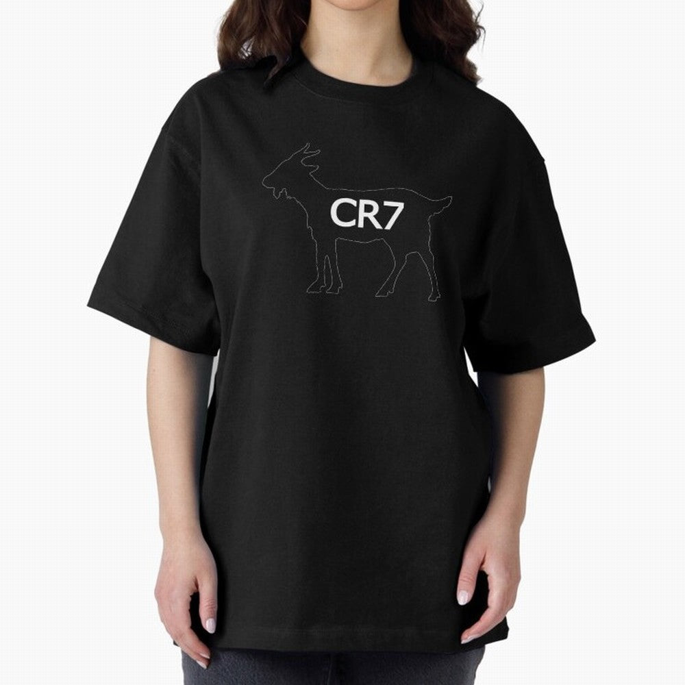 CR7 GOAT Alt Oversized T-Shirt Relive FIFA World Cup 2026 Group Stage Connected to Neymar, Haaland and Cristiano Ronaldo, England Energy, Supporter Pride, Iconic Celebrations, Legendary Names and Global Match Day Energy; Great for Watch Parties,