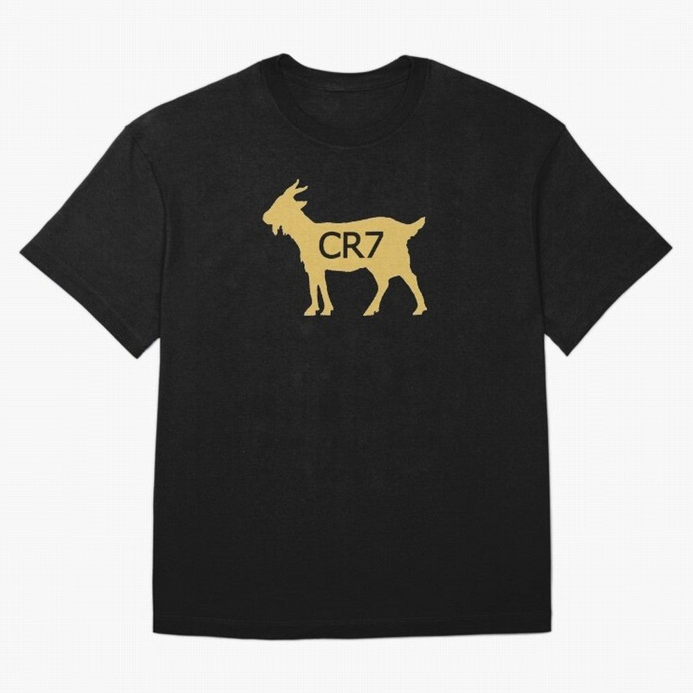 CR7 GOAT Gold Oversized T-Shirt Celebrate Fan Culture around FIFA World Cup 2026 USA Canada Mexico Spirit, Celebrating Argentina, France and Brazil, Messi, CR7 and Mbappe, Classic Soccer Heritage, Championship Pressure, Fan Loyalty and