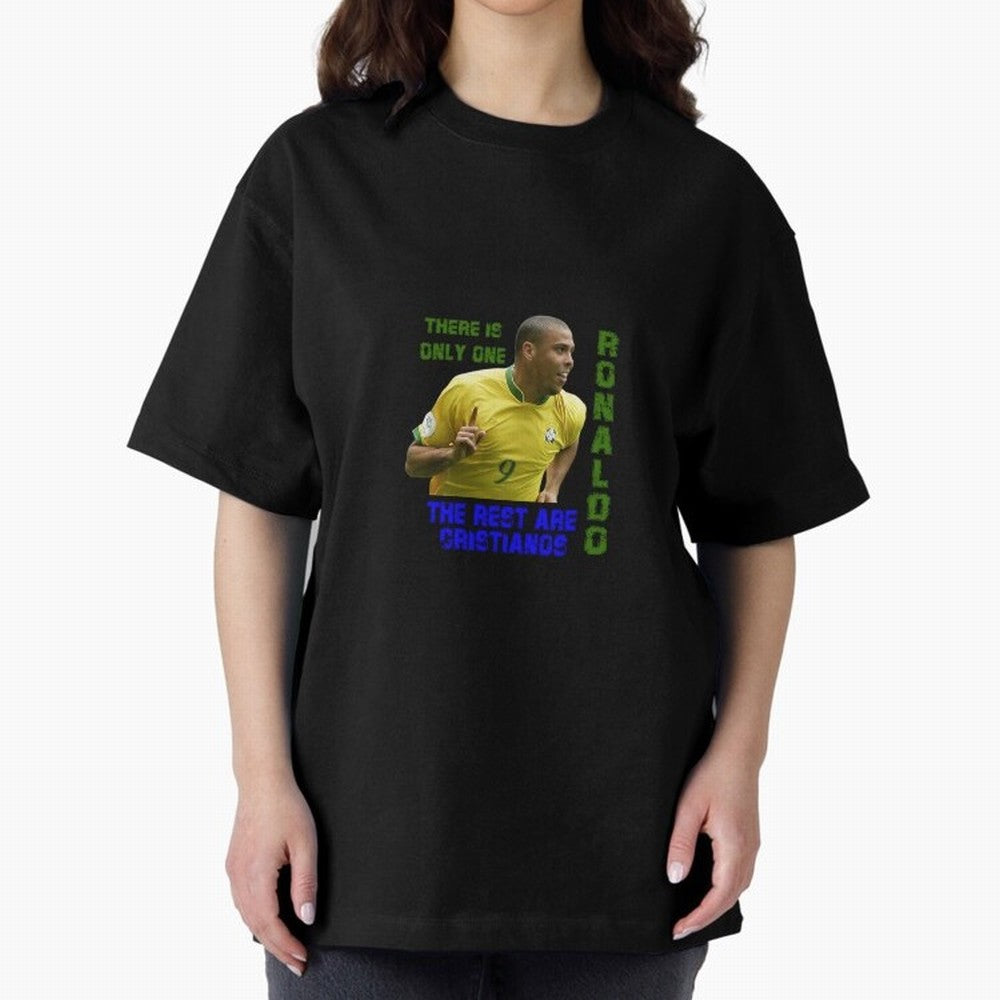 There is only one Ronaldo, the rest are Cristianos - Ronaldo Football Meme Oversized T-Shirt Make Every Match About Match Day Hype around FIFA World Cup 2026 USA Canada Mexico, Neymar, France, Supporter Pride, Iconic Celebrations, Legendary Names