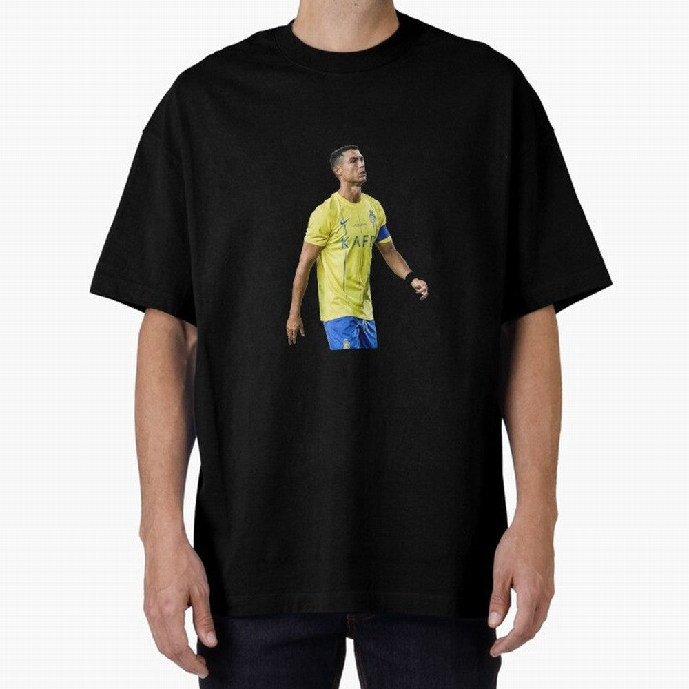 Ronaldo Al Nassar Oversized T-Shirt Celebrate the Magic of FIFA World Cup 2026 with Mbappe and Neymar, France and Portugal Energy, Stadium Memories, Football Loyalty, International Chants and Championship Tradition; Perfect for People Who Love