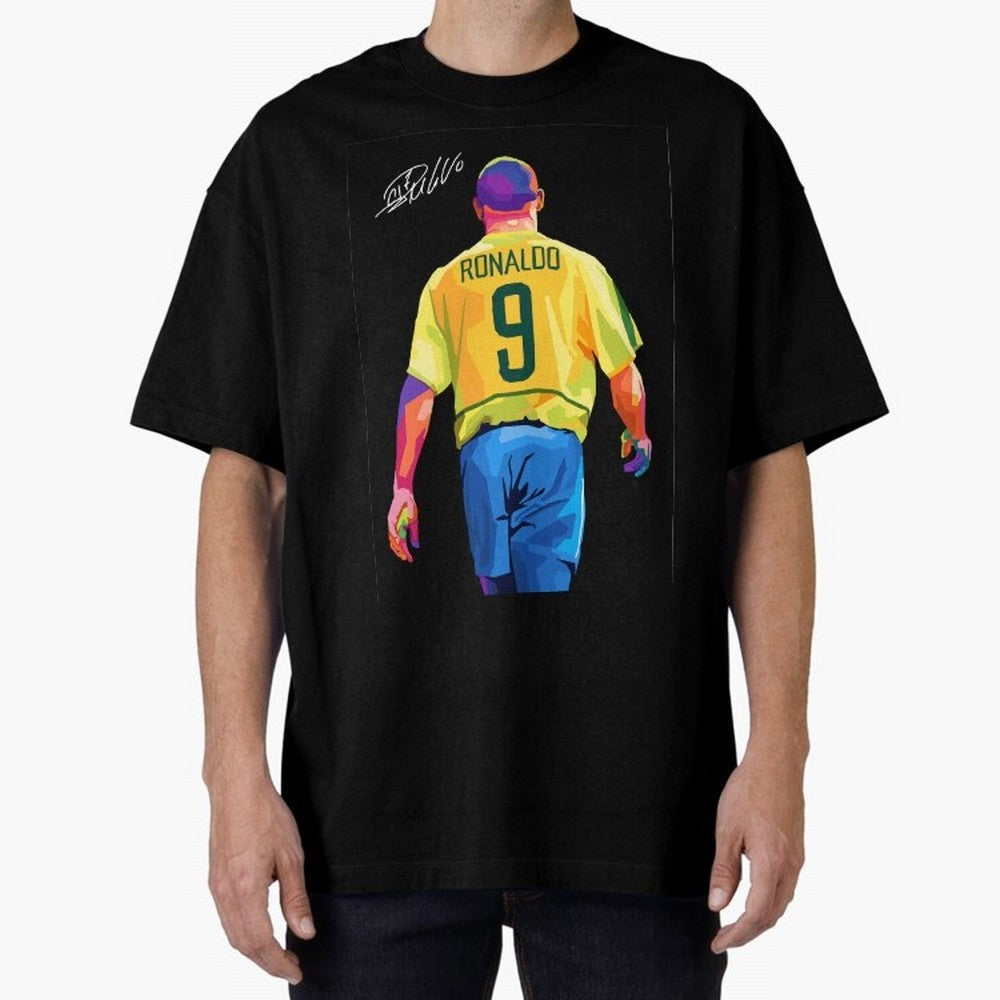 Ronaldo Nazario Oversized T-Shirt Celebrate the Stars of FIFA World Cup 2026 USA Canada Mexico Spirit, Centered on Portugal, Spain and Germany, Messi, Football History, Final Match Energy, Crowd Noise and Once in a Lifetime Moments; Perfect for