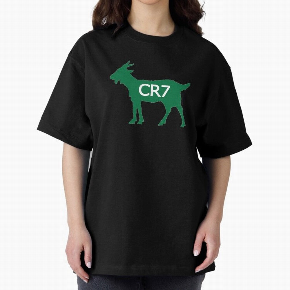 CR7 GOAT Saudi Arabia Oversized T-Shirt Show Fan Pride Across FIFA World Cup 2026 Centered on CR7 and Messi, Portugal, Spain and Germany Energy, Game Day Rituals, Football Legends, Country Pride and the Road to the Final; Perfect for Fans,