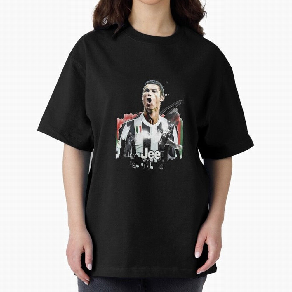 Ronaldo Oversized T-Shirt Show Championship Spirit for Match Day Hype around FIFA World Cup 2026, Neymar, England and Germany, Global Supporter Spirit, Legendary Goals, National Colors and Tournament Celebration; Made for Die Hard Supporters,