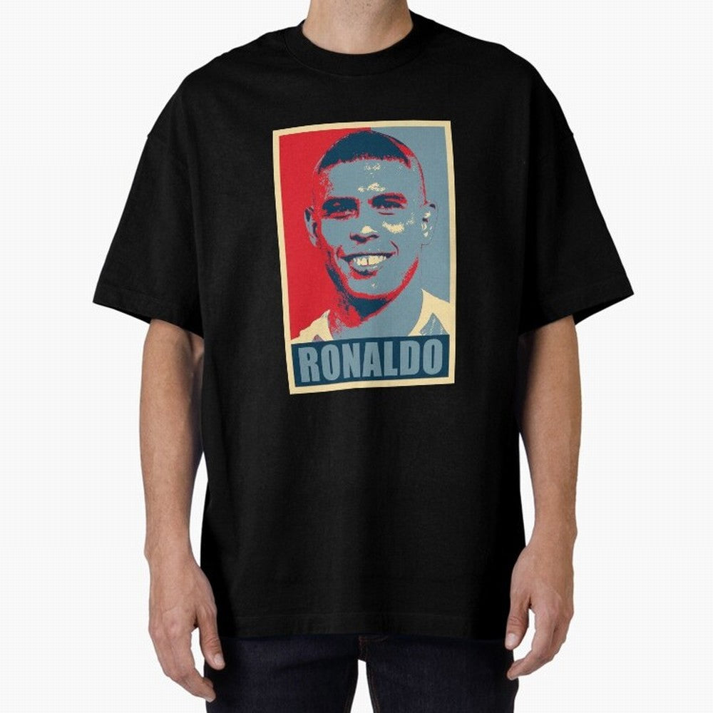 Ronaldo De Lima Hope Oversized T-Shirt Celebrate Golden Goal Energy in FIFA World Cup 2026 Group Stage Connected to Mbappe and Neymar, Brazil Energy, Football Passion, Legendary Performances, Festival Vibes and Supporter Community; Perfect for