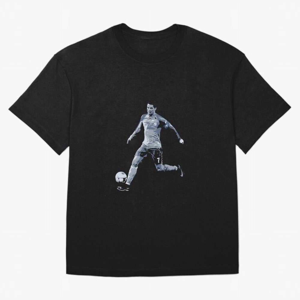 Soccer Football Art, Cristiano Ronaldo Oversized T-Shirt Bring World Football Passion into Match Day Hype around FIFA World Cup 2026 Group Stage, Haaland, France and Portugal, Champion Mindset, Group Stage Buzz, Knockout Tension and Passionate Fan
