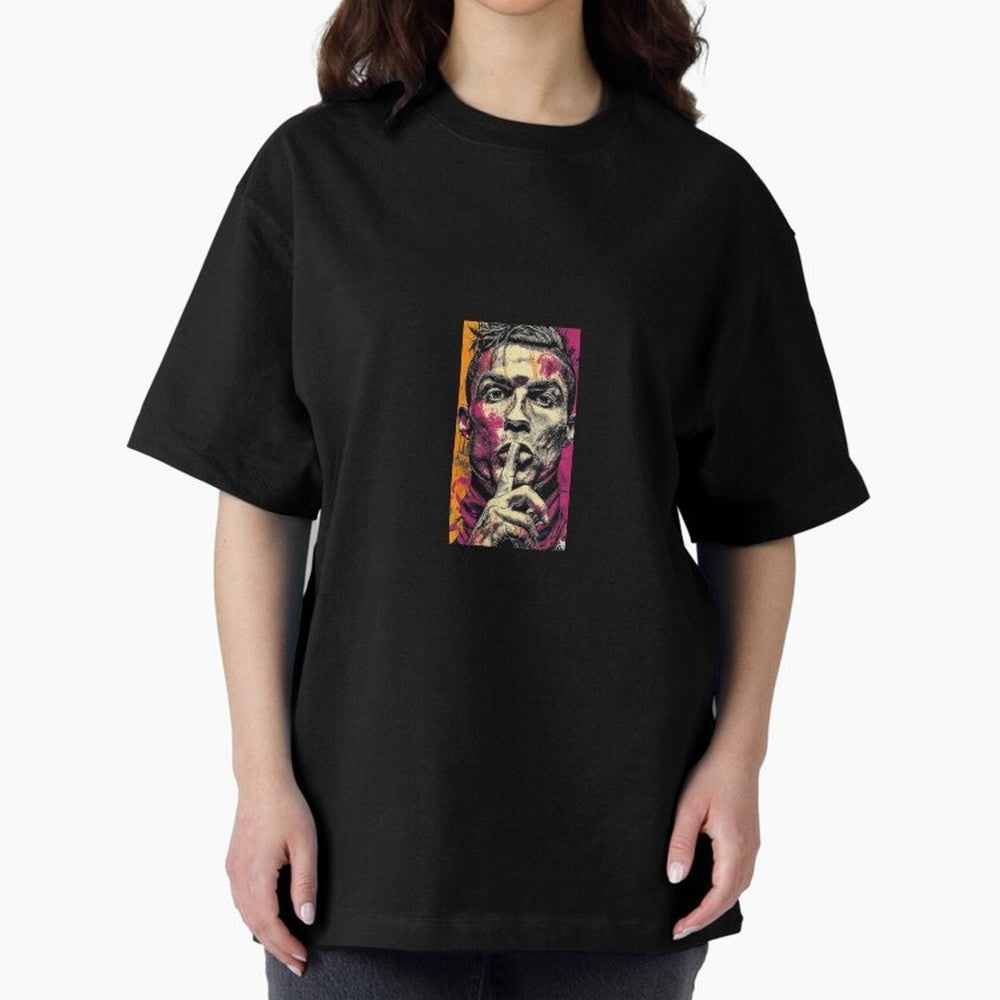 ronaldo Oversized T-Shirt Share Global Football Passion for FIFA World Cup 2026, Celebrating Neymar, England, France and Netherlands, Championship Spirit, Famous Goals, Roaring Crowds and International Football Unity; Created for Match Day Parties,