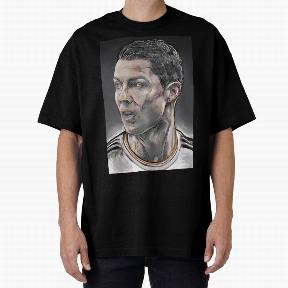 Cristiano Ronaldo Oversized T-Shirt Support Your Favorite Stars during FIFA World Cup 2026 Group Stage for Fans of Messi and Portugal, Bringing Football History, Final Match Energy, Crowd Noise and Once in a Lifetime Moments; Ideal for Fans Who