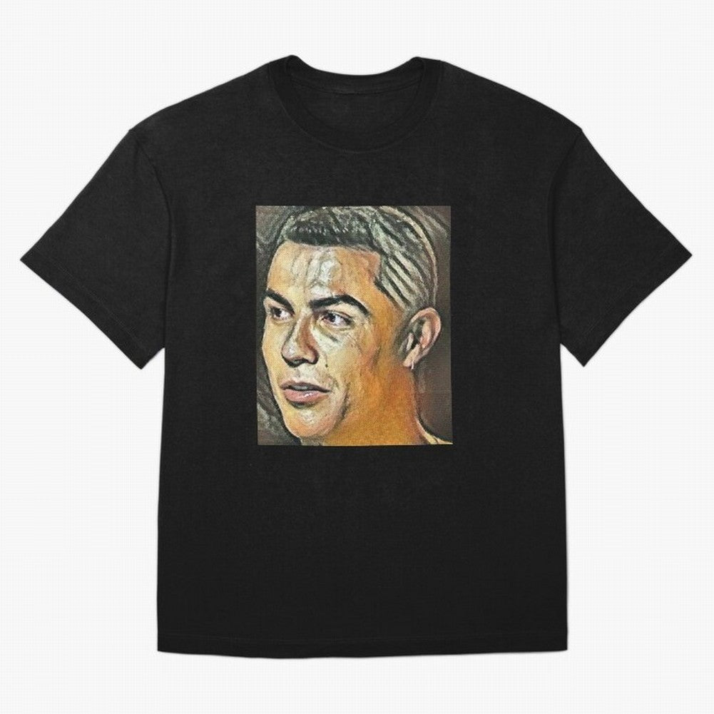 Cristiano Ronaldo Oversized T-Shirt Show Up for the Glory of FIFA World Cup 2026 USA Canada Mexico for Fans of Cristiano Ronaldo and Spain, Bringing Championship Spirit, Famous Goals, Roaring Crowds and International Football Unity; Perfect for