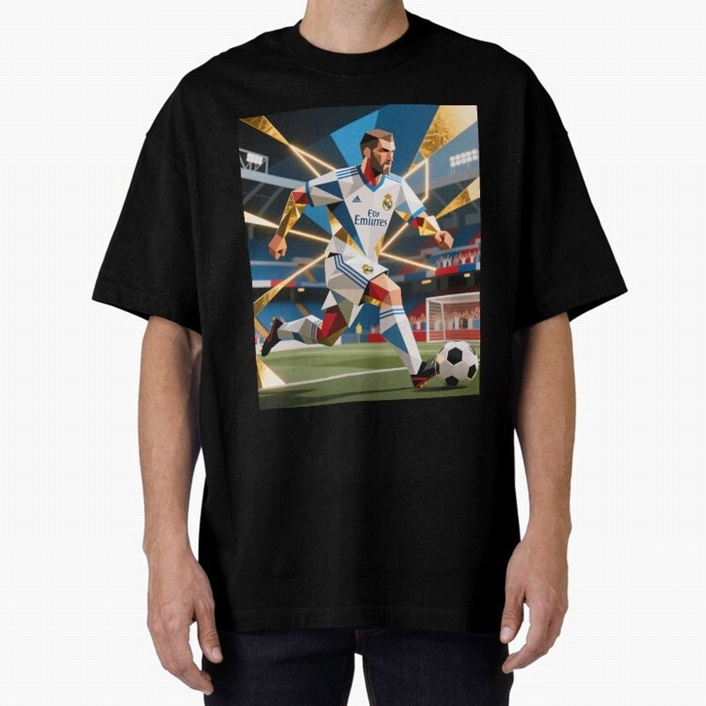 Madridistas Oversized T-Shirt Feel International Energy from Match Day Hype around FIFA World Cup 2026 USA Canada Mexico, Haaland, Germany, Goal Celebration Energy, Supporter Heritage, Football Icons and Worldwide Tournament Joy; Ideal for