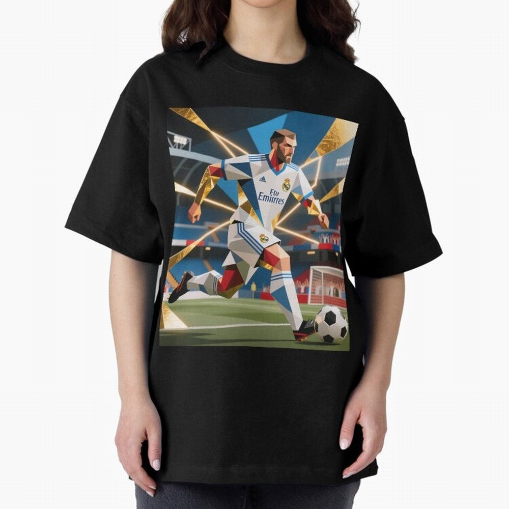 Madridistas Oversized T-Shirt Feel International Energy from Match Day Hype around FIFA World Cup 2026 USA Canada Mexico, Haaland, Germany, Goal Celebration Energy, Supporter Heritage, Football Icons and Worldwide Tournament Joy; Ideal for