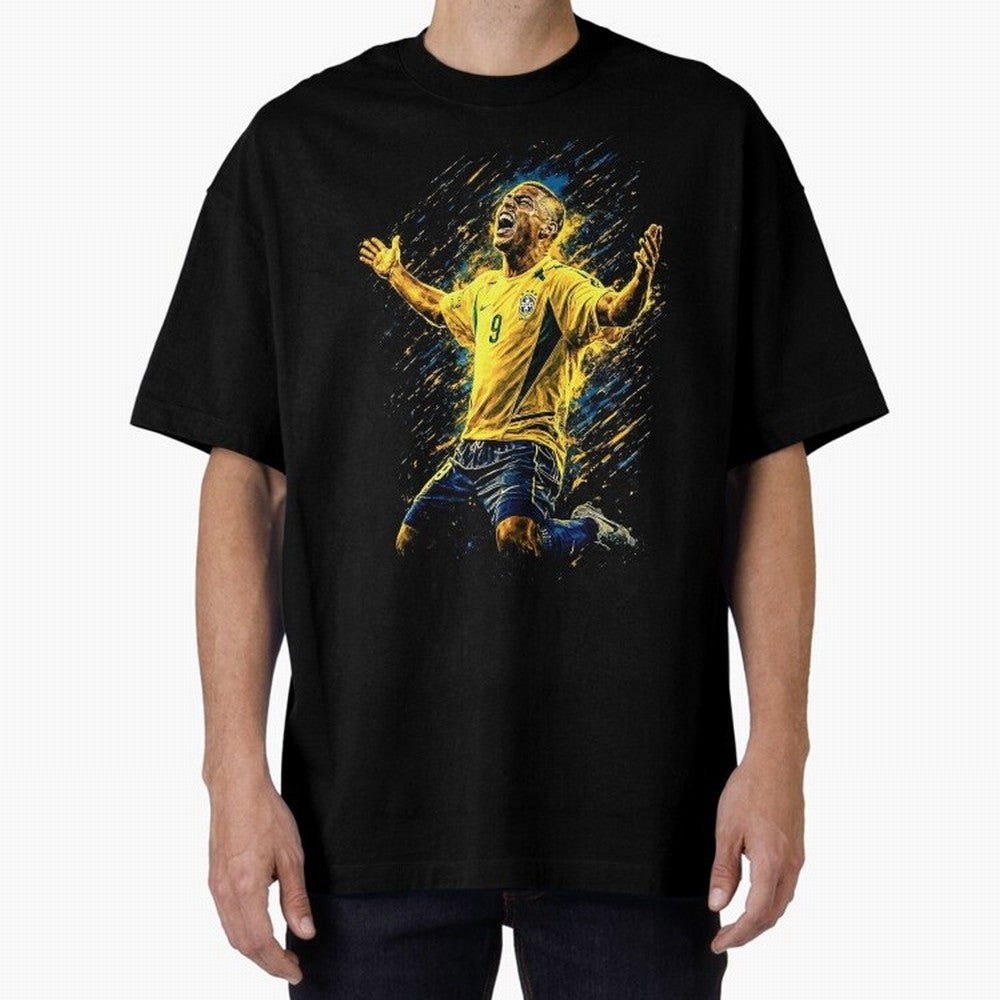 R9 Ronaldo Football Legend Oversized T-Shirt Step into FIFA World Cup 2026 Spirit, Built around Brazil, CR7, Classic Soccer Heritage, Championship Pressure, Fan Loyalty and International Pride; Great for Supporters Who Love Legendary Players,