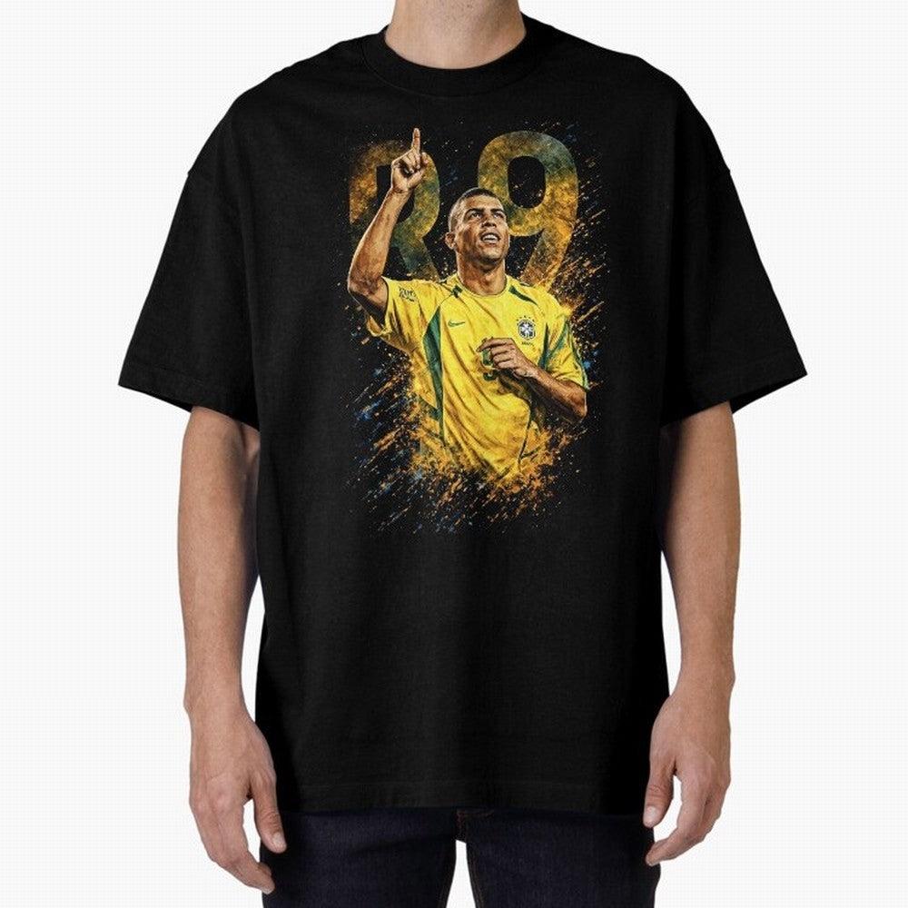 R9 Ronaldo Football Legend Oversized T-Shirt Enjoy the Biggest Football Party of FIFA World Cup 2026 for Fans of Mbappe and Argentina, France and Brazil, Bringing Soccer Culture, Superstar Moments, National Team Dreams and Competitive Fire; Perfect