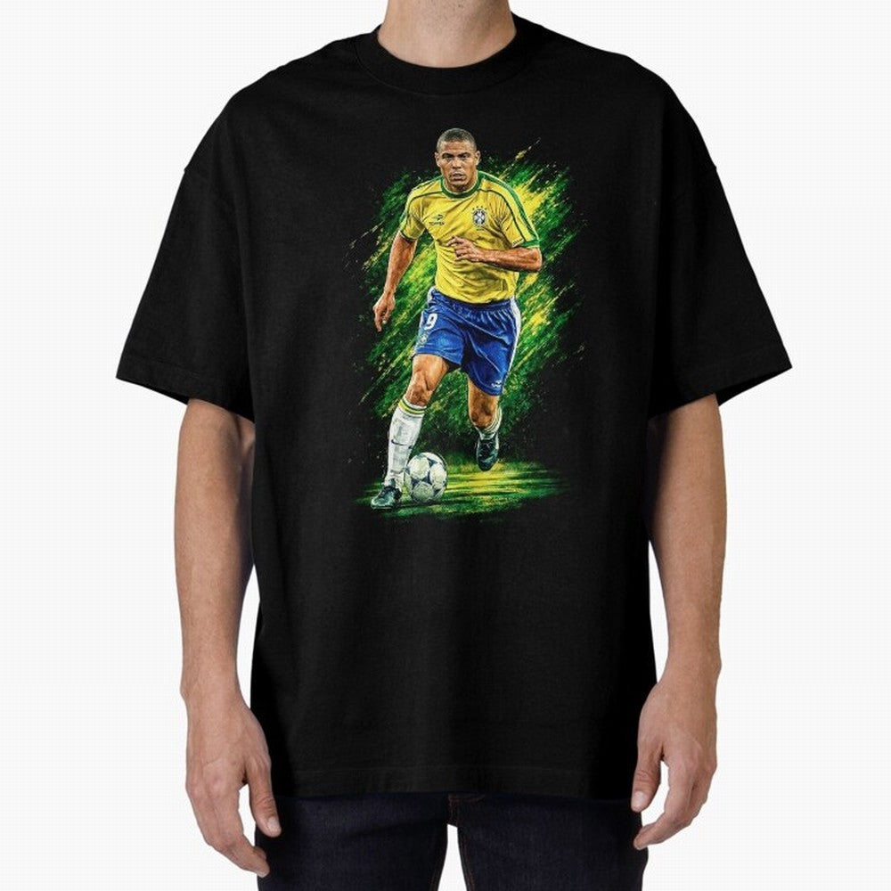 R9 Ronaldo Football Legend Oversized T-Shirt Cheer for the FIFA World Cup 2026 Journey through CR7 and Messi Highlights, Argentina Pride, Sports Nostalgia, International Competition, Famous Players and Unforgettable Victories; Perfect for People