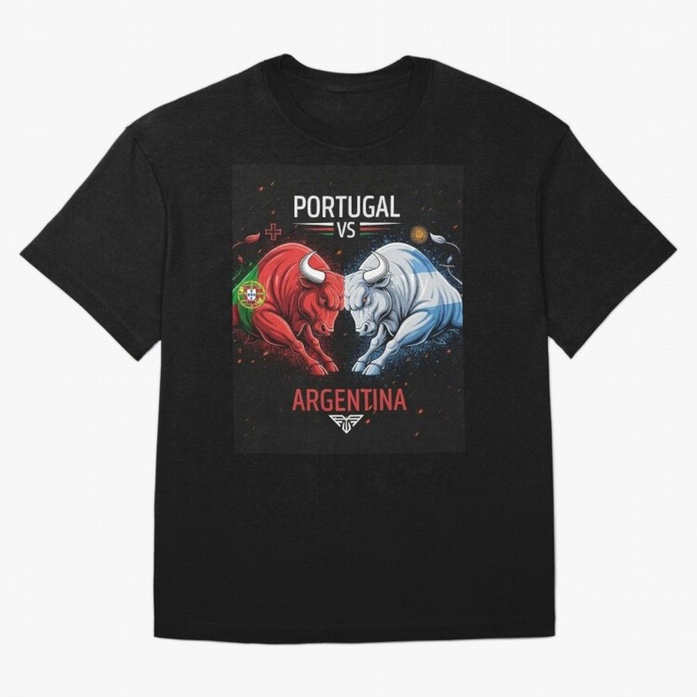 Messi vs Ronaldo Oversized T-Shirt Back Your Heroes with Match Day Hype around FIFA World Cup 2026 USA Canada Mexico, Mbappe, Portugal, Spain and Germany, Global Supporter Spirit, Legendary Goals, National Colors and Tournament Celebration; Great