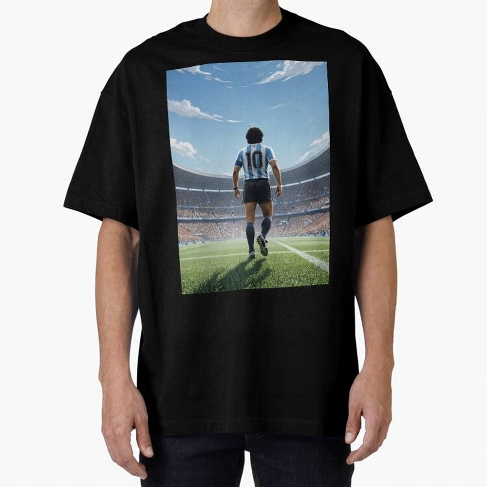 Diego Maradona Oversized T-Shirt Celebrate Match Day Hype around FIFA World Cup 2026 USA Canada Mexico, CR7 and Messi, England and Germany, Champion Mindset, Group Stage Buzz, Knockout Tension and Passionate Fan Culture; Great for Watch Parties,