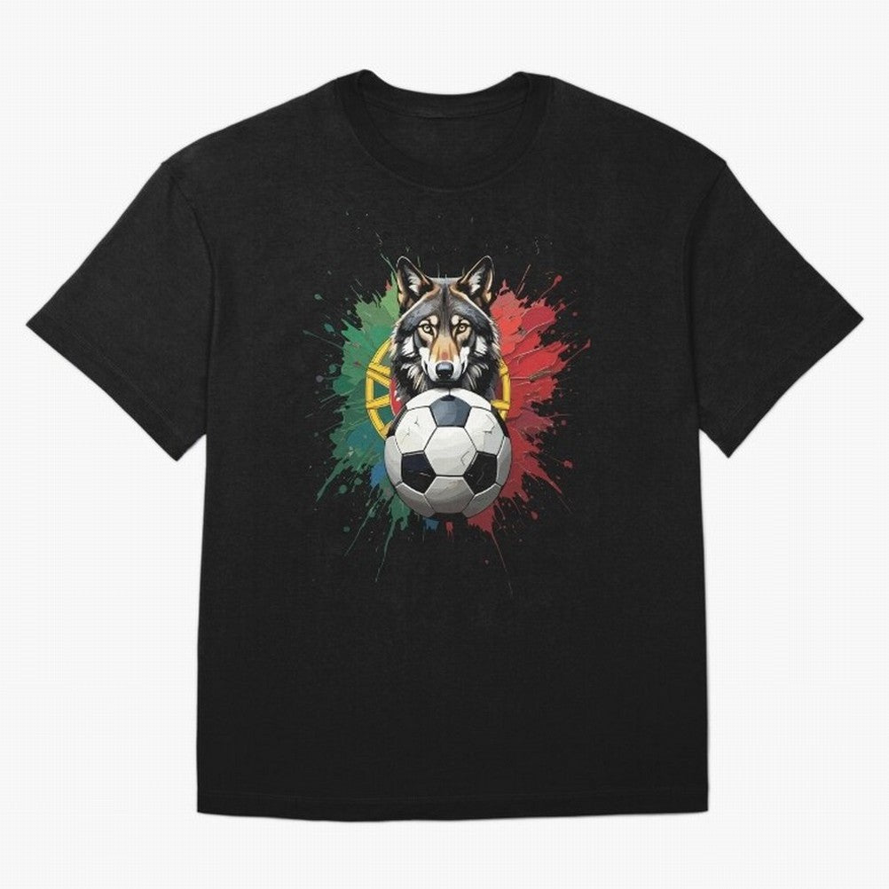Portugal 2026 Soccer dog - World Cup Football Oversized T-Shirt Bring Supporter Culture to FIFA World Cup 2026 USA Canada Mexico Capturing CR7, Portugal, Spain and Germany Energy, Worldwide Fan Energy, Dramatic Goals, Stadium Lights and