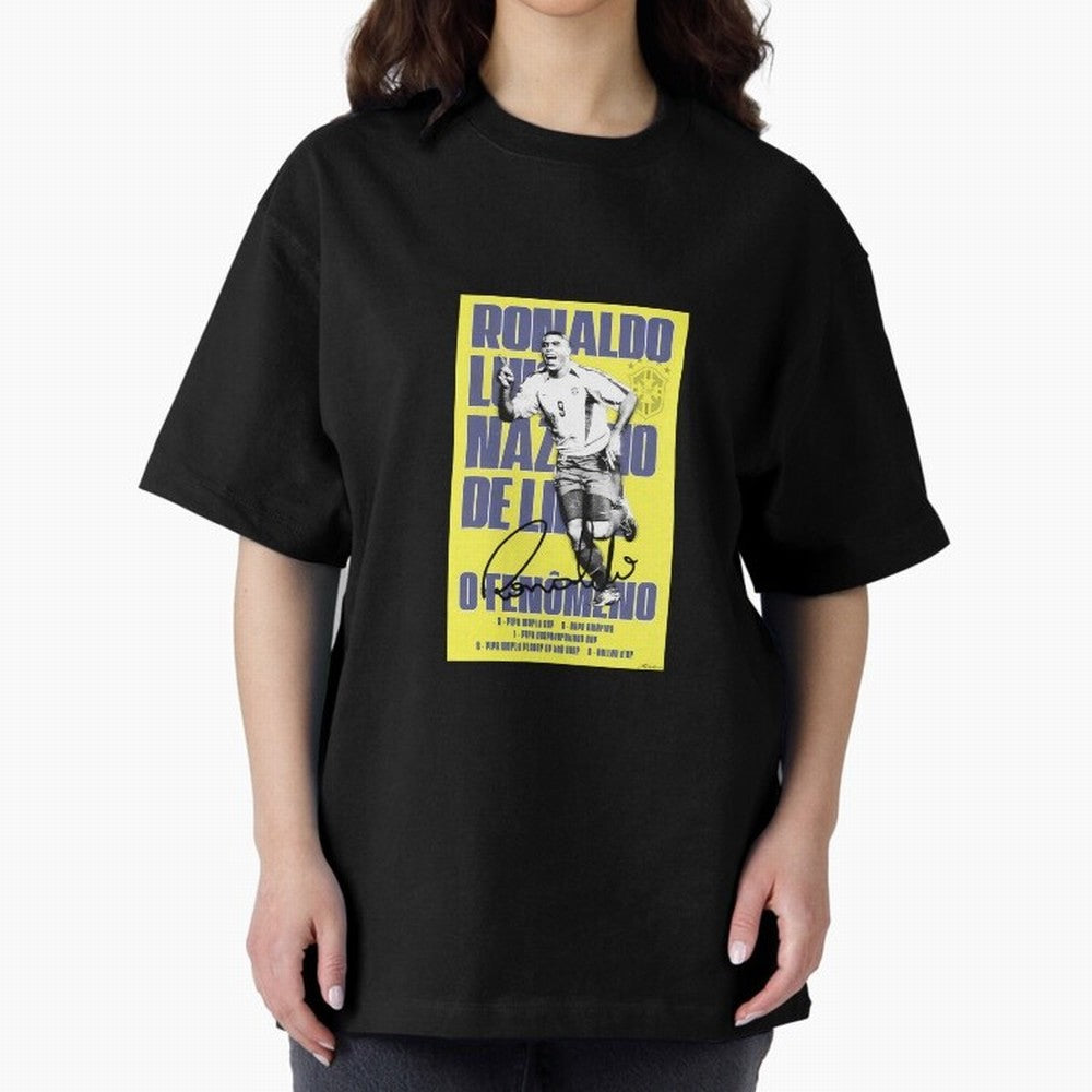 R9 Ronaldo Nazario Oversized T-Shirt Bring Trophy Dreams to the FIFA World Cup 2026 USA Canada Mexico Journey through Haaland Highlights, Portugal Pride, Stadium Memories, Football Loyalty, International Chants and Championship Tradition; Built for