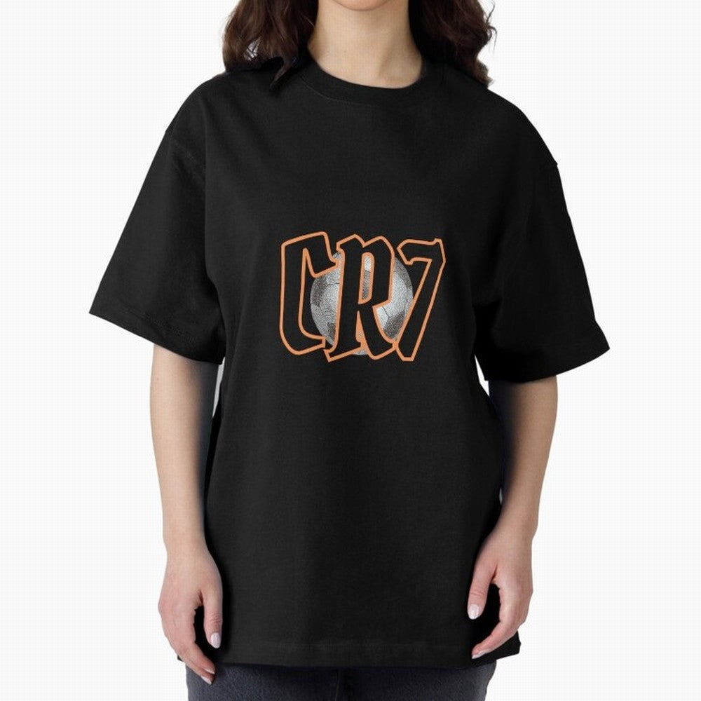 CR7 BLACK Oversized T-Shirt Represent the Passion of FIFA World Cup 2026 USA Canada Mexico Driven by Haaland and Mbappe, England, France and Netherlands Energy, Football History, Final Match Energy, Crowd Noise and Once in a Lifetime Moments; Built