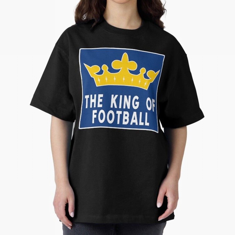 The King of Football Oversized T-Shirt Celebrate the Road through Global Football Passion for FIFA World Cup 2026 Group Stage, Capturing Neymar, Haaland and Cristiano Ronaldo, England and Germany, Football History, Final Match Energy, Crowd Noise