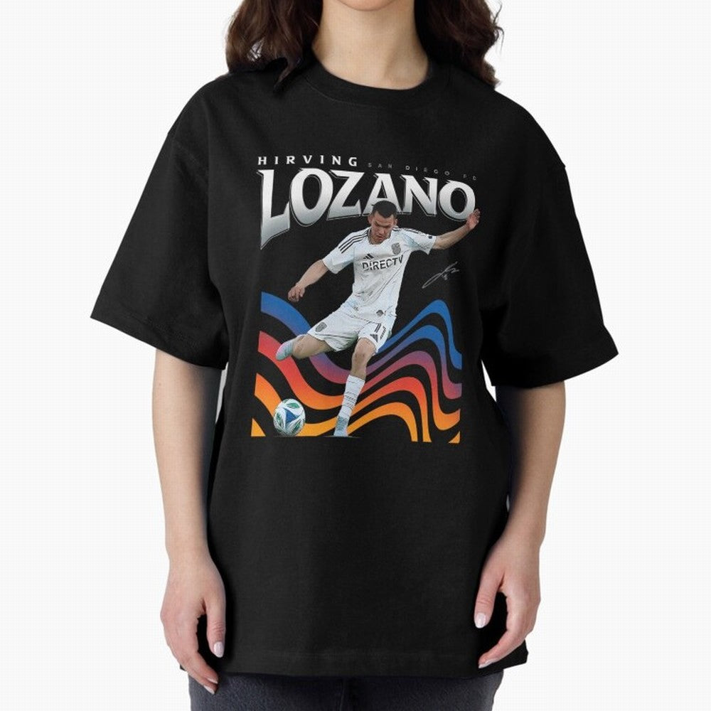 Hirving Lozano San Diego Fc Oversized T-Shirt Back Your Heroes with Match Day Hype around FIFA World Cup 2026, Mbappe and Neymar, England, Champion Mindset, Group Stage Buzz, Knockout Tension and Passionate Fan Culture; Perfect for Supporters Who