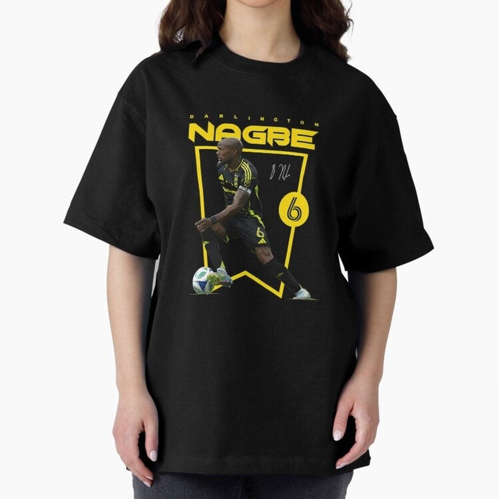 Darlington Nagbe Columbus Crew Oversized T-Shirt Follow the Road to the FIFA World Cup 2026 USA Canada Mexico Journey through Neymar Highlights, Brazil, Portugal and Argentina Pride, Fan Favorite Moments, National Team Passion, Big Match Drama and