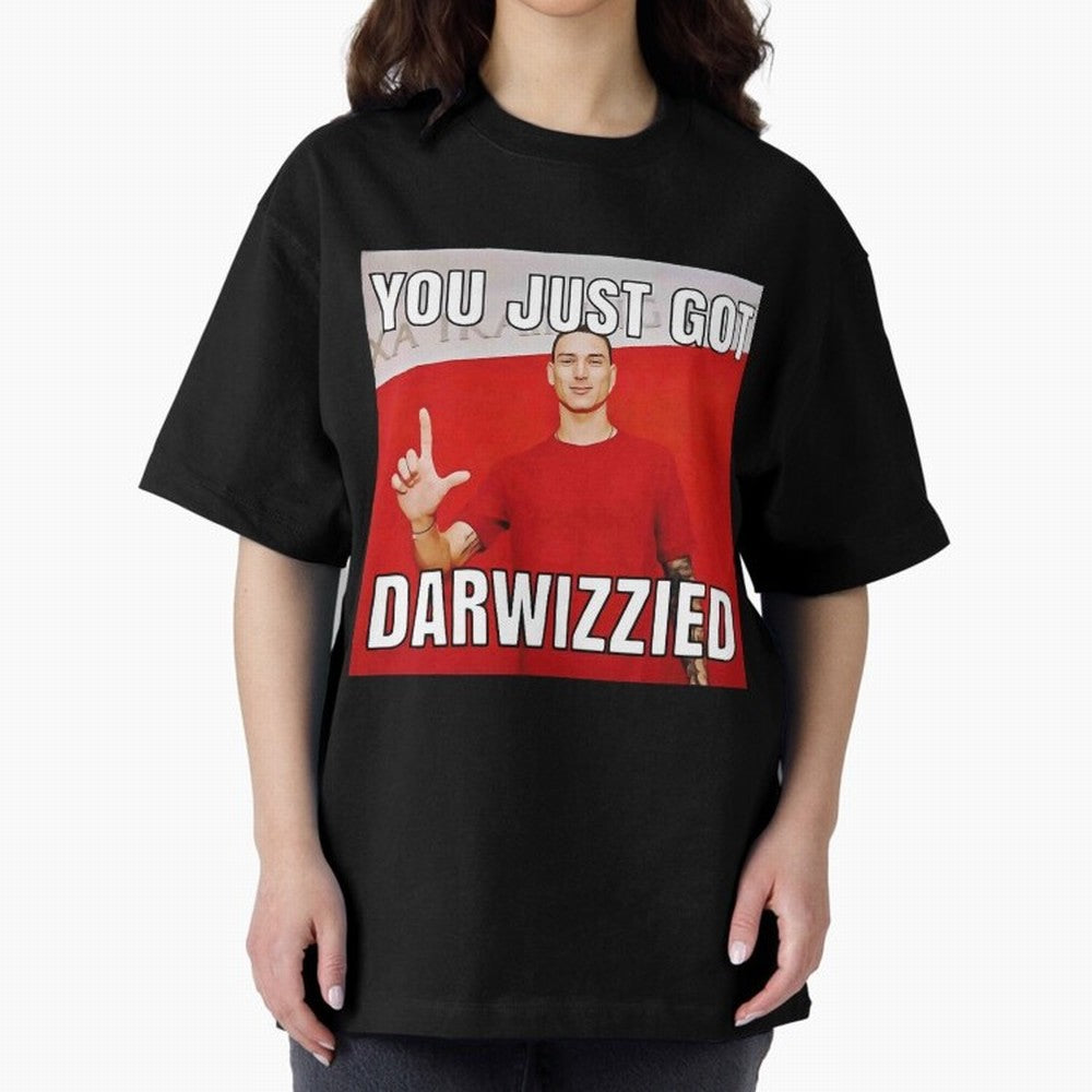 You Just Got Darwizzied Active Oversized T-Shirt Show Match Day Excitement for FIFA World Cup 2026 for Fans of Mbappe and Neymar and Spain, Bringing Soccer Culture, Superstar Moments, National Team Dreams and Competitive Fire; Great for Supporters