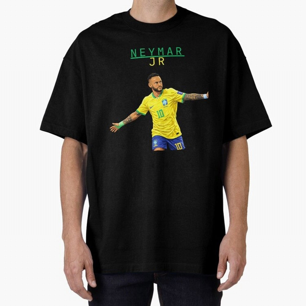 Neymar Oversized T-Shirt Honor Champions and Dreams in FIFA World Cup 2026 USA Canada Mexico Made for Mbappe and Neymar, Spain Energy, Fan Favorite Moments, National Team Passion, Big Match Drama and Soccer History; Created for Match Day Parties,