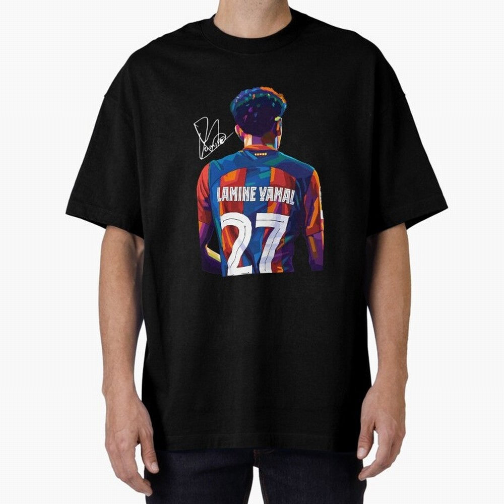 Lamine Yamal Football Player Oversized T-Shirt Build the FIFA World Cup 2026 USA Canada Mexico Journey through CR7 Highlights, Netherlands Pride, Classic Soccer Heritage, Championship Pressure, Fan Loyalty and International Pride; Ideal for Fans