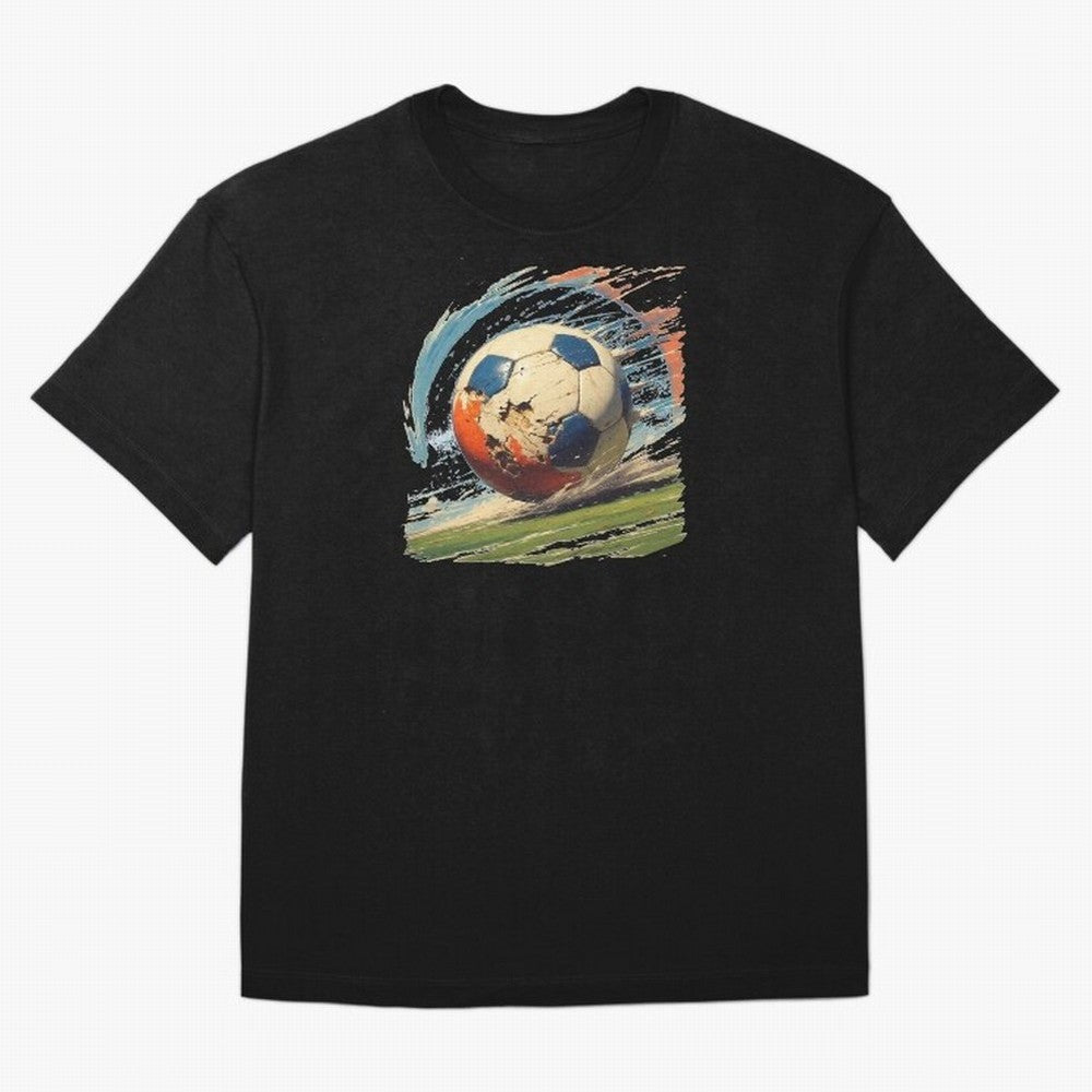 Soccer Ball in Fight Oversized T-Shirt Show Your Love for FIFA World Cup 2026 Built around Cristiano Ronaldo, Haaland and CR7, England, France and Netherlands Energy, Match Day Excitement, Supporter Culture, Golden Goals and Global Football