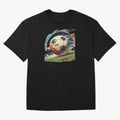 Soccer Ball in Fight Oversized T-Shirt Show Your Love for FIFA World Cup 2026 Built around Cristiano Ronaldo, Haaland and CR7, England, France and Netherlands Energy, Match Day Excitement, Supporter Culture, Golden Goals and Global Football