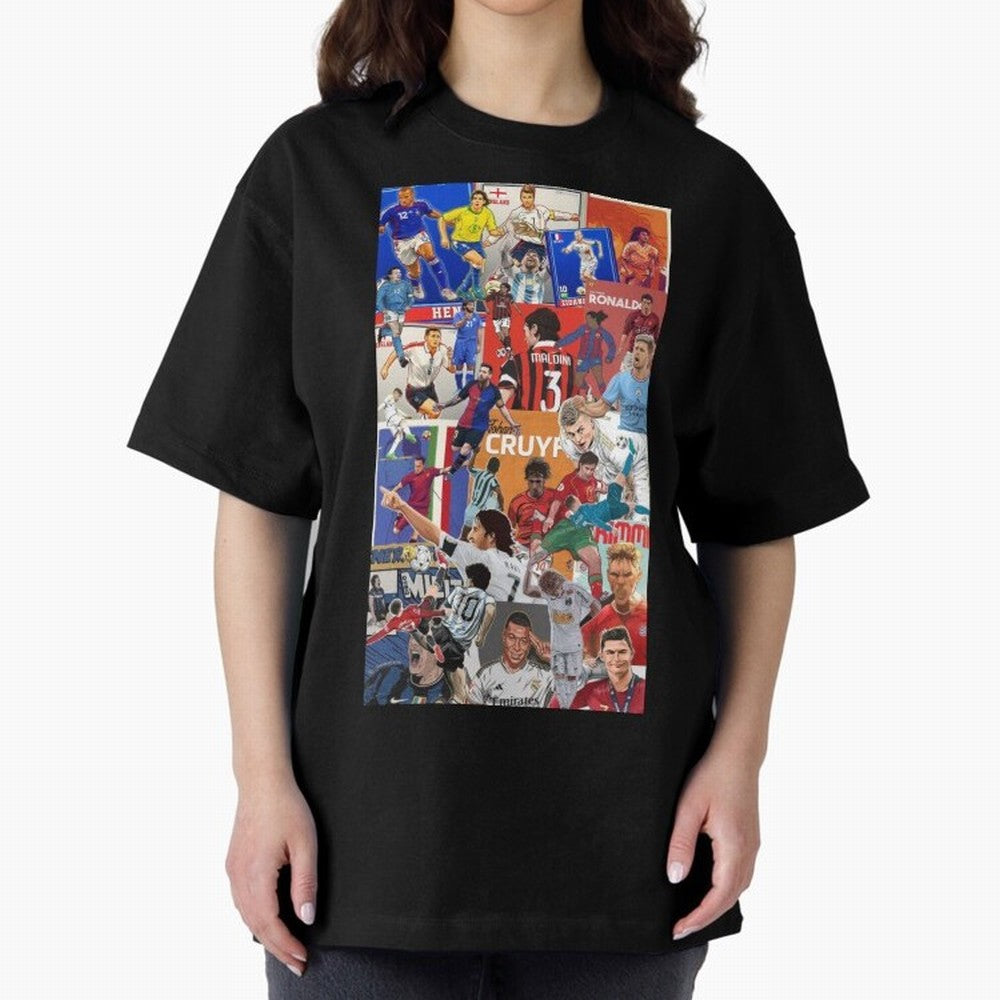 The Greats Oversized T-Shirt Showcase FIFA World Cup 2026 Centered on Cristiano Ronaldo, Argentina and Brazil Energy, Classic Soccer Heritage, Championship Pressure, Fan Loyalty and International Pride; Perfect for People Who Love Argentina,