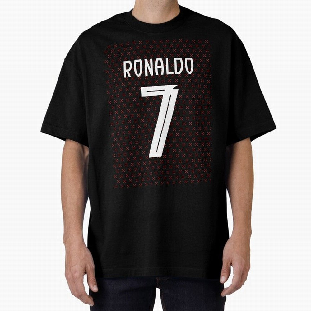 Christiano Ronaldo Portugal Kit 2025 Oversized T-Shirt Make Game Day About the FIFA World Cup 2026 Group Stage Journey through Mbappe and Neymar Highlights, England and Germany Pride, Goal Celebration Energy, Supporter Heritage, Football Icons and