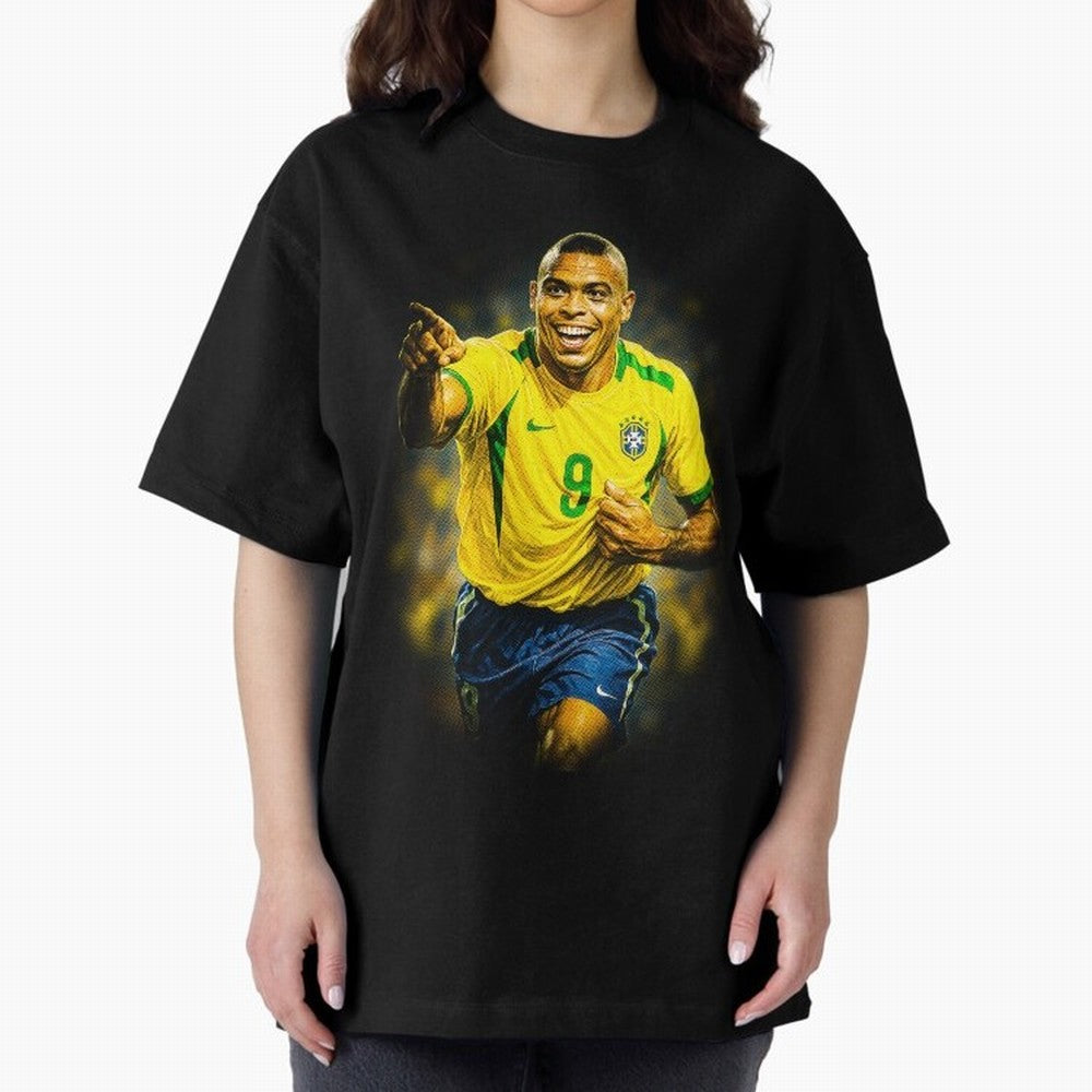 Ronaldo Naz¨¢rio Oversized T-Shirt Show Championship Spirit for FIFA World Cup 2026 for Fans of Mbappe and England, France and Netherlands, Bringing Tournament Hype, Historic Matchups, Family Viewing Parties and Global Sports Pride; Ideal for