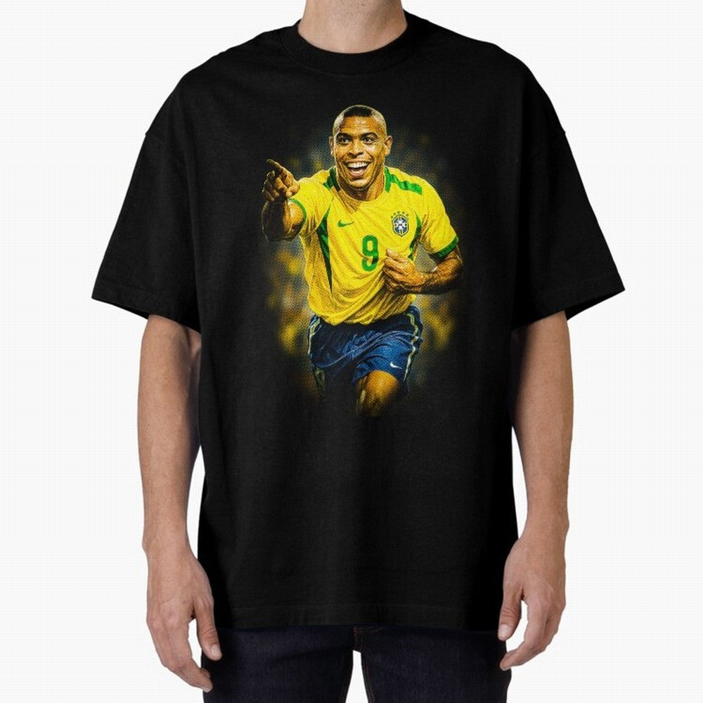 Ronaldo Naz¨¢rio Oversized T-Shirt Show Championship Spirit for FIFA World Cup 2026 for Fans of Mbappe and England, France and Netherlands, Bringing Tournament Hype, Historic Matchups, Family Viewing Parties and Global Sports Pride; Ideal for
