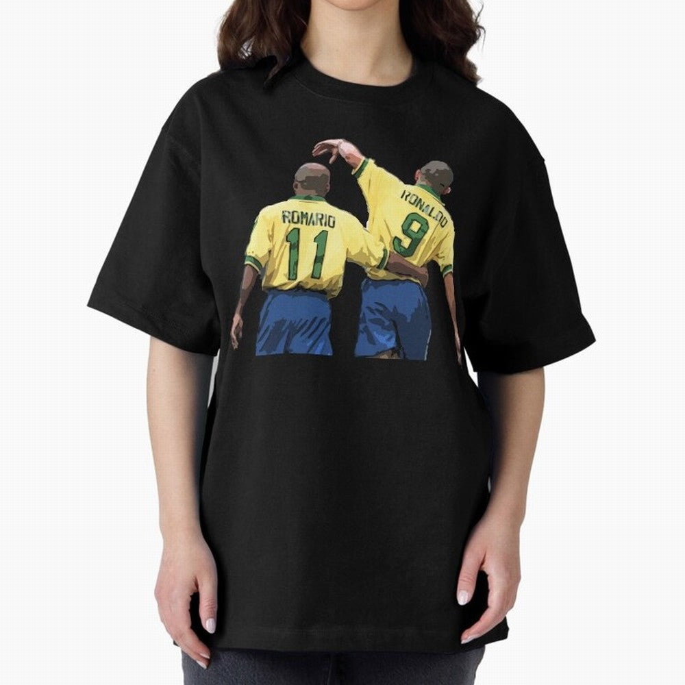 Romario & Ronaldo Oversized T-Shirt Turn Football Passion into Global Football Passion for FIFA World Cup 2026 USA Canada Mexico, Capturing Haaland, England, Classic Soccer Heritage, Championship Pressure, Fan Loyalty and International Pride;