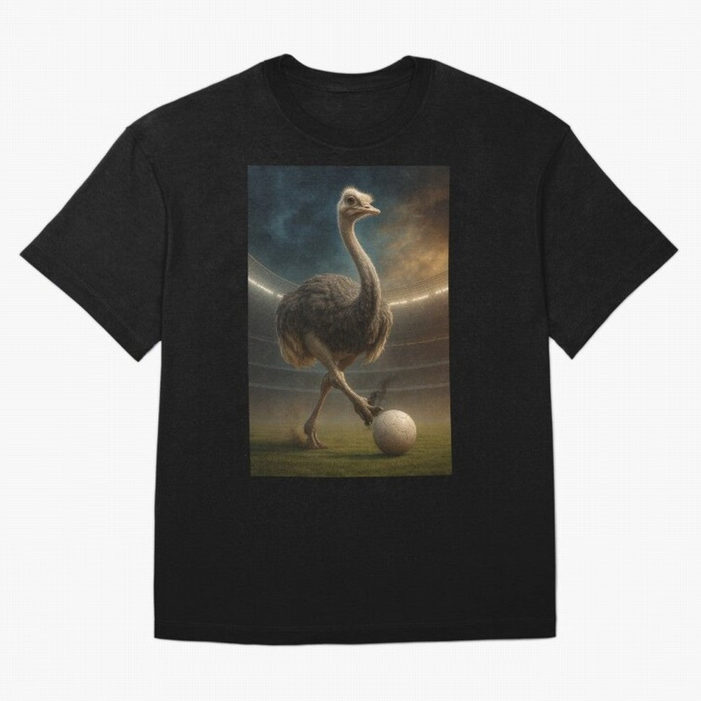 Ostrich Plays Soccer Oversized T-Shirt Bring Match Day Fire to the FIFA World Cup 2026 USA Canada Mexico Journey through Haaland and Mbappe Highlights, Germany Pride, Football History, Final Match Energy, Crowd Noise and Once in a Lifetime Moments;