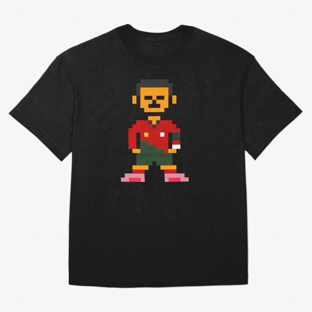 Pixel Pose Ronaldo Oversized T-Shirt Celebrate Global Football Passion for FIFA World Cup 2026 USA Canada Mexico, Filled with Messi and Cristiano Ronaldo, England, France and Netherlands, Match Day Excitement, Supporter Culture, Golden Goals and