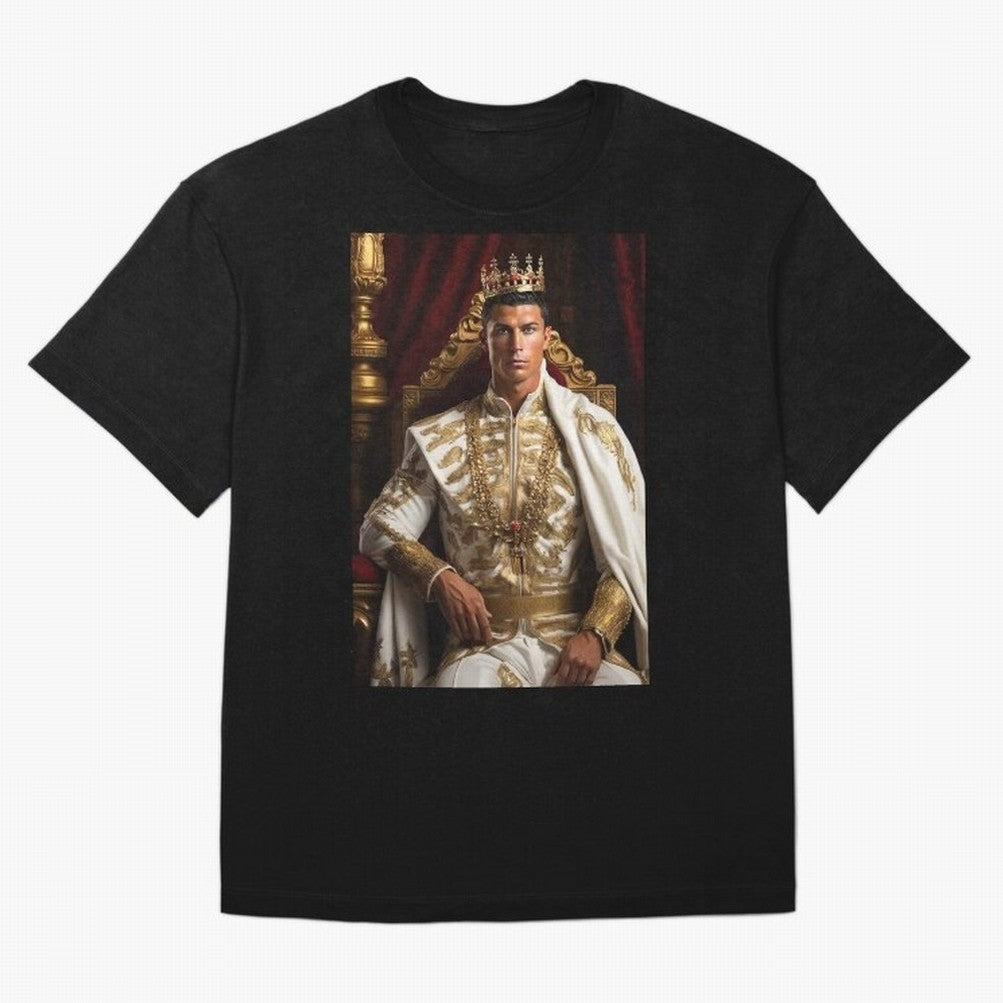 Ronaldo king Oversized T-Shirt Make Game Day About Global Football Passion for FIFA World Cup 2026, with Messi and Cristiano Ronaldo, Netherlands, Tournament Hype, Historic Matchups, Family Viewing Parties and Global Sports Pride; Created for Match