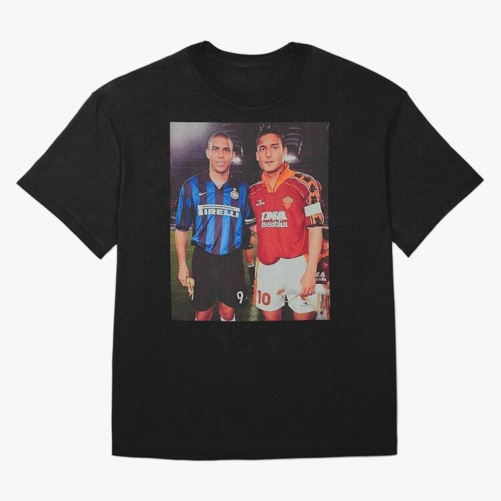 Clash of Class. Francesco Totti and Ronaldo Nazario sometime in the 90s. Oversized T-Shirt Show Your Stadium Side during the FIFA World Cup 2026 USA Canada Mexico Journey through Mbappe Highlights, Argentina, France and Brazil Pride, Goal