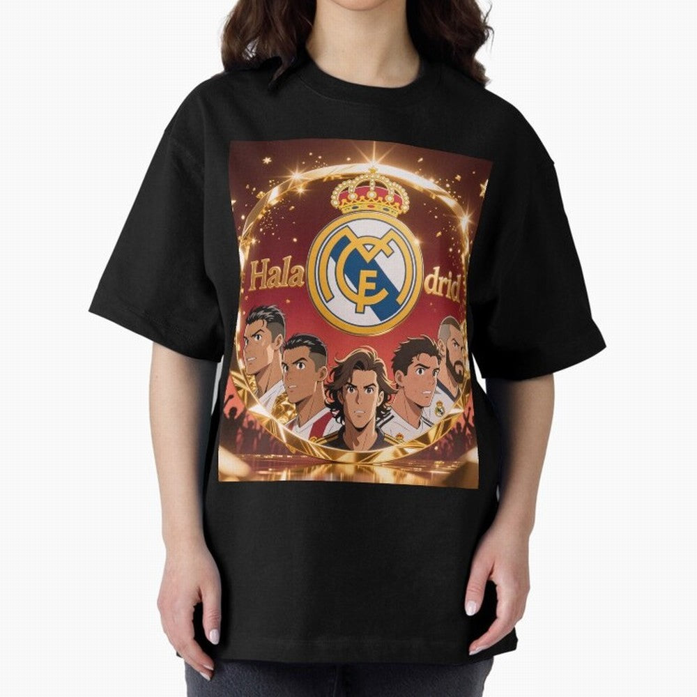 Estrellas del Real Madrid Oversized T-Shirt Stand with the FIFA World Cup 2026 USA Canada Mexico Journey through Messi, Neymar and Mbappe Highlights, Netherlands Pride, Tournament Hype, Historic Matchups, Family Viewing Parties and Global Sports