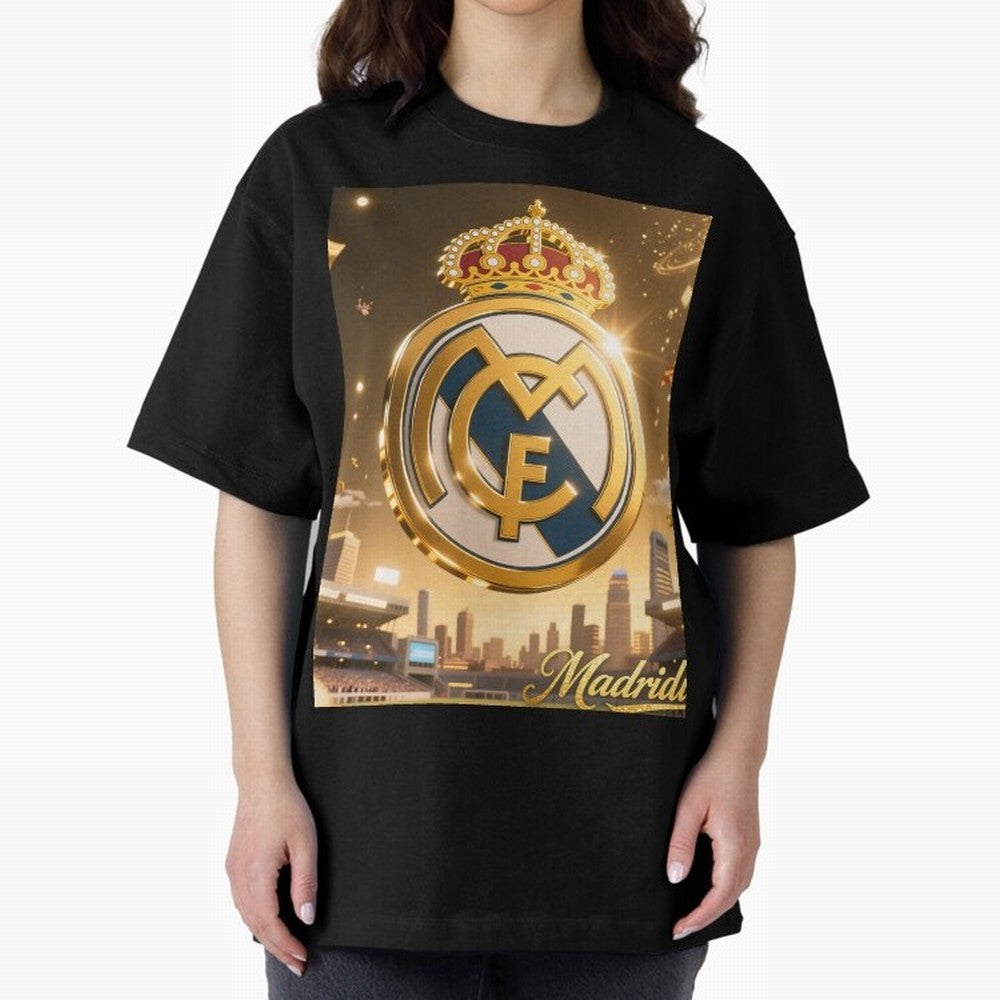 Madridistas Oversized T-Shirt Keep Football History Alive during the FIFA World Cup 2026 Group Stage Journey through Messi Highlights, France Pride, Vintage Soccer Flavor, Modern Football Stars, National Flags and Final Night Emotion; Great for