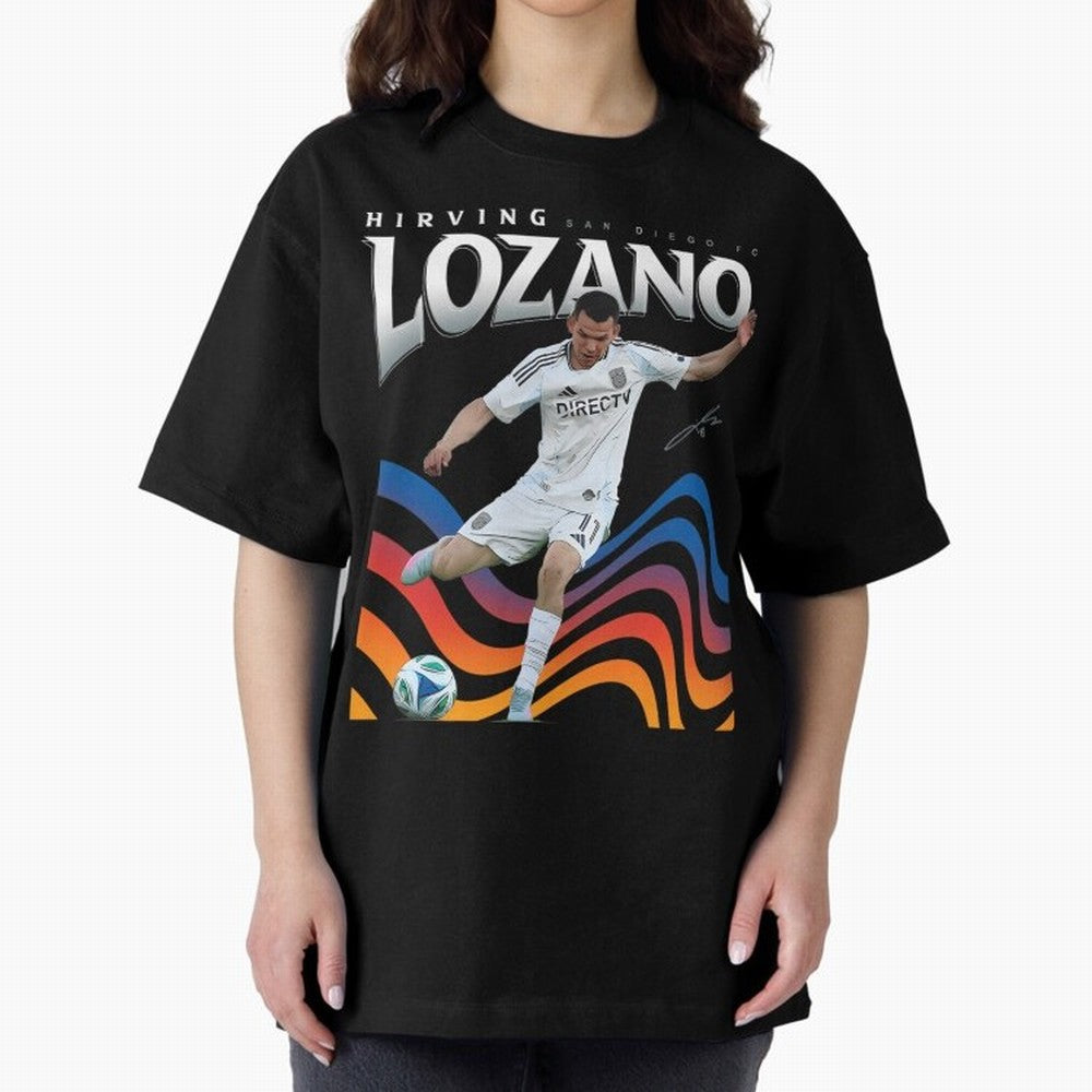 Hirving Lozano San Diego FC Oversized T-Shirt Bring World Football Passion into FIFA World Cup 2026 Highlighting Neymar, Haaland and Cristiano Ronaldo, Brazil Energy, Retro Football Energy, Iconic Rivalries, Trophy Chase Drama and Stadium