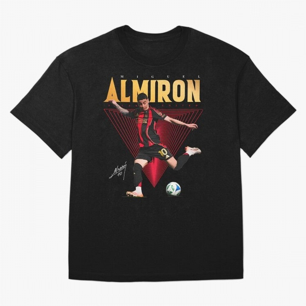 Miguel Almiron Atlanta United FC Oversized T-Shirt Honor the Beautiful Game during FIFA World Cup 2026 USA Canada Mexico for Fans of Neymar and England, France and Netherlands, Bringing Vintage Soccer Flavor, Modern Football Stars, National Flags