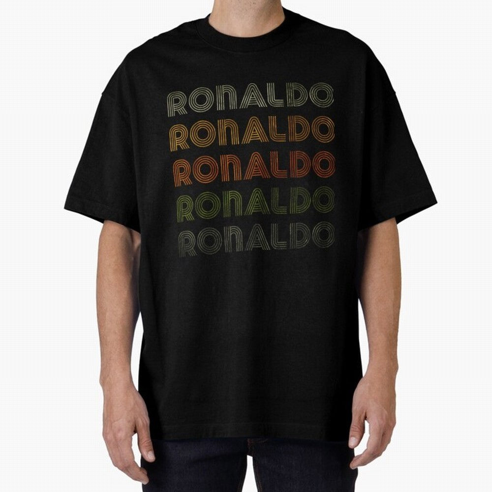 Love Heart Ronaldo Tee GrungeVintage Style Black Ronaldo Oversized T-Shirt Celebrate Fan Culture around Global Football Passion for FIFA World Cup 2026, Made for Haaland and Mbappe, Netherlands, Supporter Pride, Iconic Celebrations, Legendary Names