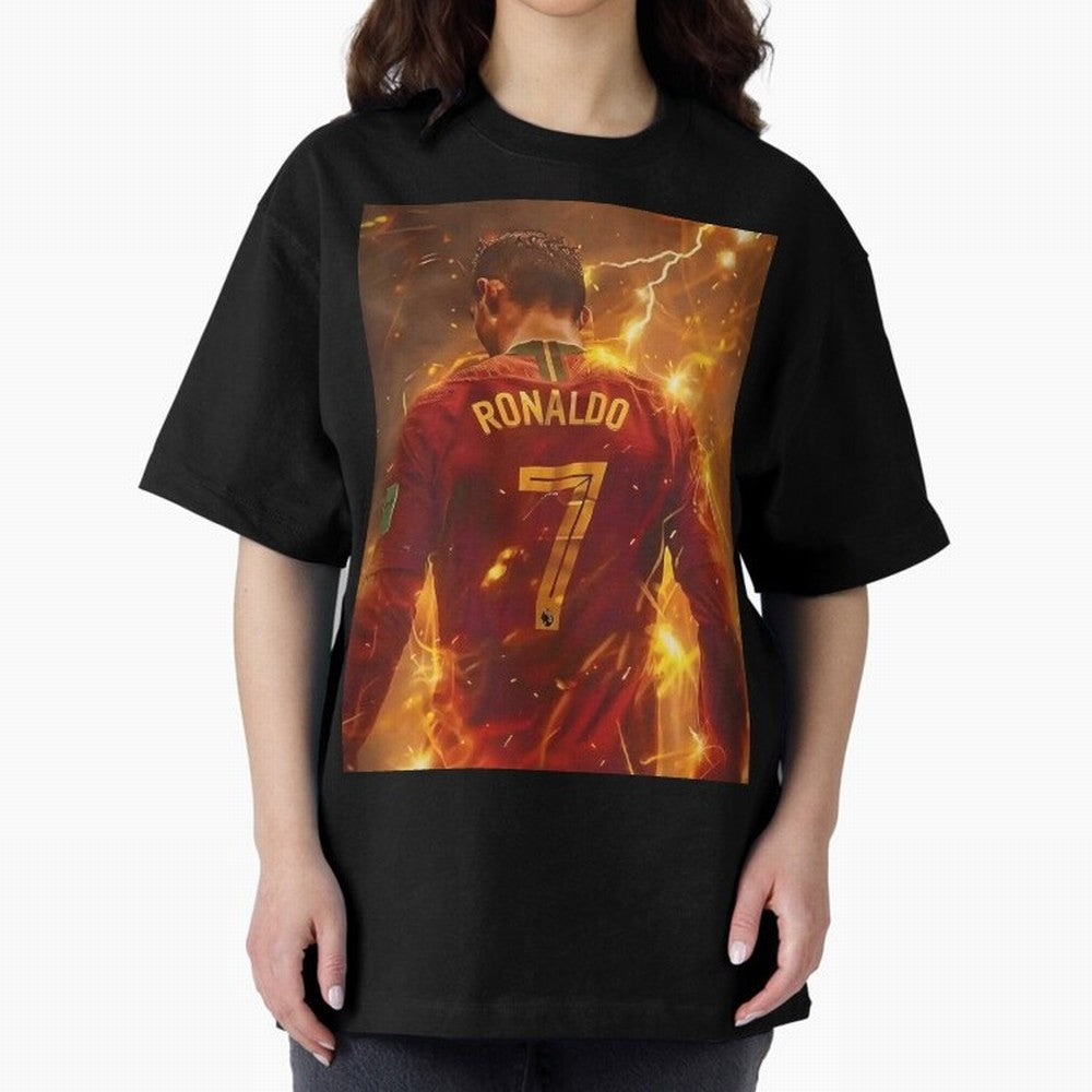 CR7 Christiano Ronaldo Oversized T-Shirt Honor Champions and Dreams in Global Football Passion for FIFA World Cup 2026 Group Stage, with Messi, CR7 and Mbappe, Brazil, Portugal and Argentina, Match Day Excitement, Supporter Culture, Golden Goals