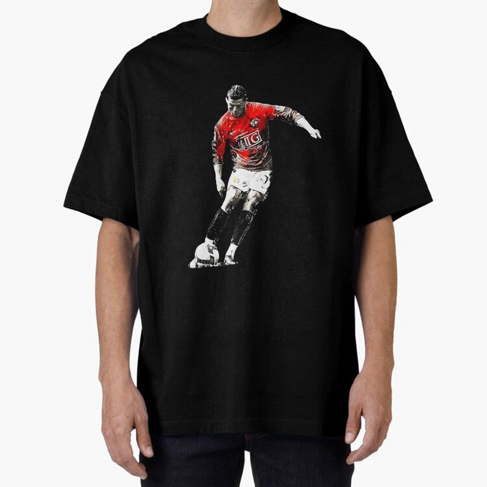 CR7 Artwork For Soccer Fans Gift For Football Lovers Oversized T-Shirt Celebrate the Magic of Global Football Passion for FIFA World Cup 2026, Celebrating Cristiano Ronaldo, Spain, Supporter Pride, Iconic Celebrations, Legendary Names and Global