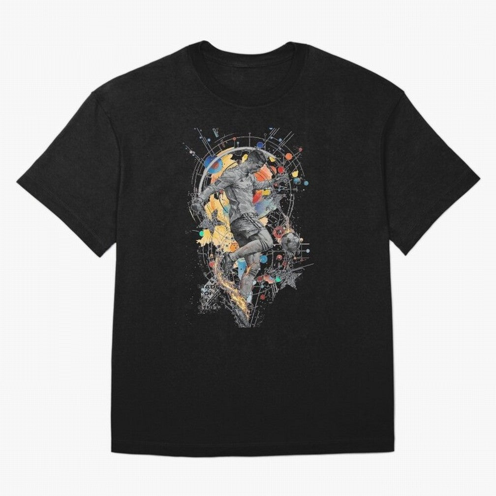 Cosmic Ronaldo Made of Star Stuff Artwork For Football Fans Gift For Soccer Enthusiasts Oversized T-Shirt Celebrate Supporters United by the FIFA World Cup 2026 USA Canada Mexico Journey through Neymar, Haaland and Cristiano Ronaldo Highlights,
