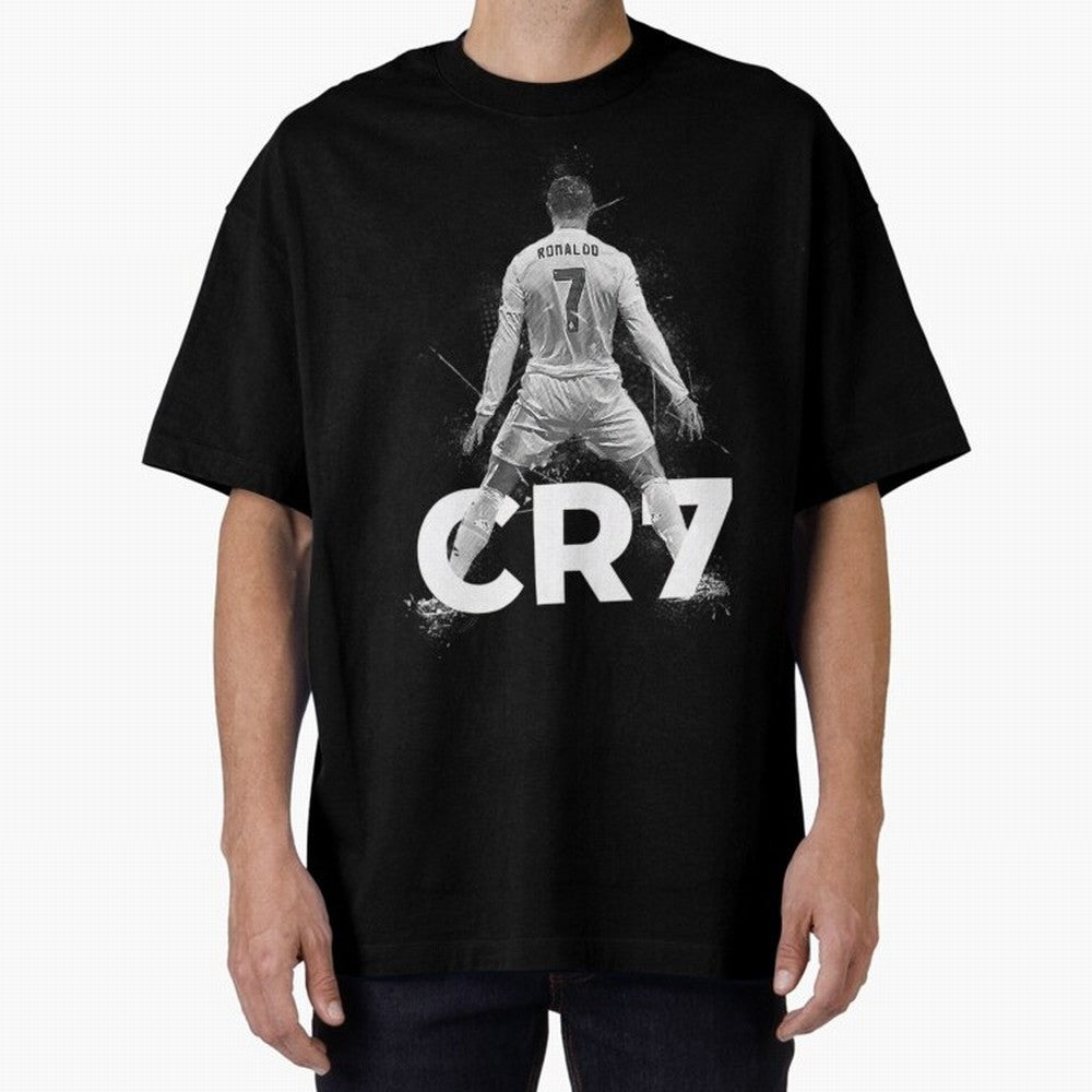CR7 Ronaldo Celebration Artwork For Football Fans Gift For Soccer Enthusiasts Oversized T-Shirt Bring Global Tournament Vibes to Match Day Hype around FIFA World Cup 2026, CR7 and Messi, Germany, Tournament Hype, Historic Matchups, Family Viewing
