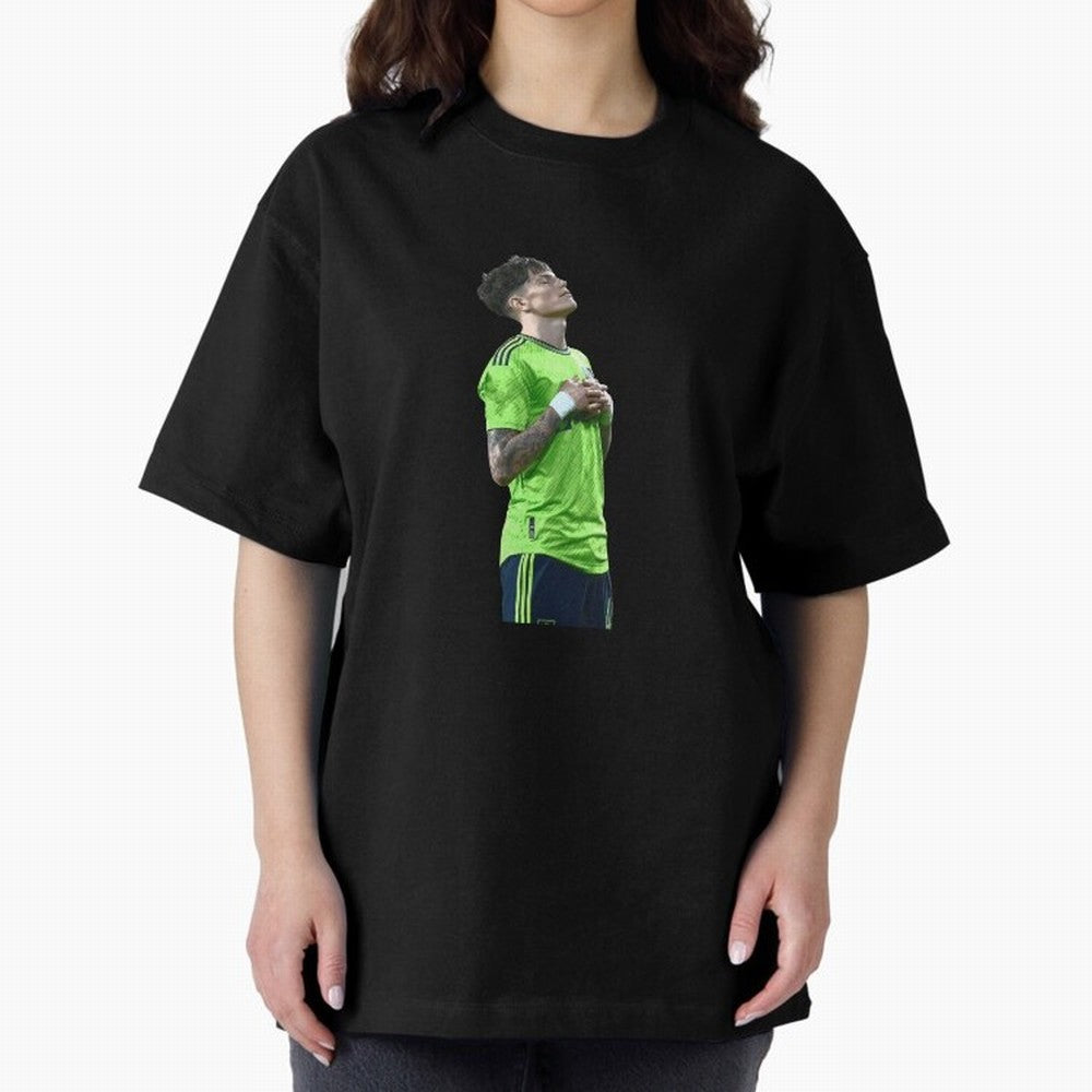 Alejandro Garnacho Oversized T-Shirt Join the Global Buzz around FIFA World Cup 2026 USA Canada Mexico Celebrating Messi, CR7 and Mbappe, England and Germany Energy, Vintage Soccer Flavor, Modern Football Stars, National Flags and Final Night