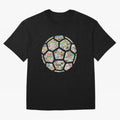 Philately Soccer Ball Oversized T-Shirt Join the Countdown to Match Day Hype around FIFA World Cup 2026 Group Stage, Messi, Neymar and Mbappe, Argentina, France and Brazil, Tournament Hype, Historic Matchups, Family Viewing Parties and Global